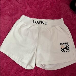 Loewe Women's Cream Athletic Shorts